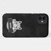 キャッおもしろいトコーヒーデザイン名前をカスタムするケースメイトiPho Case-Mate iPhoneケース (裏面(横))