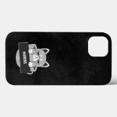 キャッおもしろいトコーヒーデザイン名前をカスタムするケースメイトiPho Case-Mate iPhoneケース (裏面 (横))