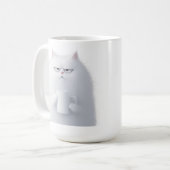 キャッおもしろいトコーヒーマグ | 友人への贈り物 コーヒーマグカップ (正面左)