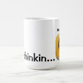 キャッおもしろいトコーヒーマグ |考えの猫おもしろい コーヒーマグカップ (中央)