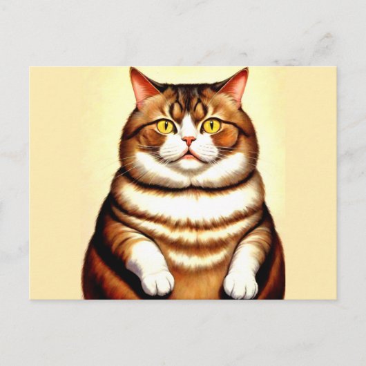 キャッおもしろいトスケッチ ポストカード (正面)