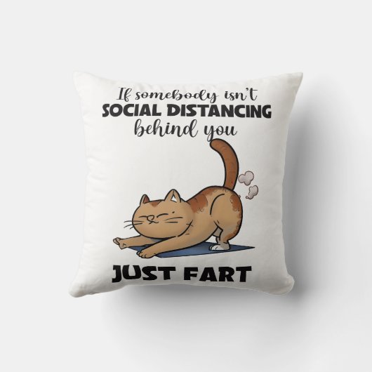 キャッおもしろいトソーシャル配信ことわざ クッション (裏面)