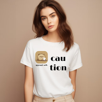 キャッおもしろいトティー(猫好き) | Cranky Cat Tシャツ
