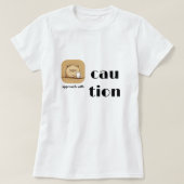 キャッおもしろいトティー(猫好き) | Cranky Cat Tシャツ (デザイン正面)