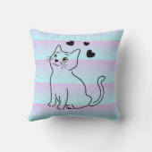 「キャッおもしろいトデザイン」装飾用クッション クッション (裏面)