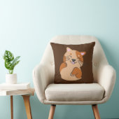 「キャッおもしろいトデザイン」装飾用クッション クッション (椅子)