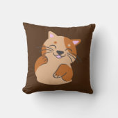 「キャッおもしろいトデザイン」装飾用クッション クッション (正面)