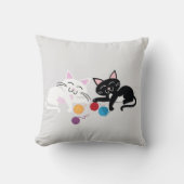 「キャッおもしろいトデザイン」装飾用クッション クッション (正面)