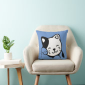 「キャッおもしろいトデザイン」装飾用クッション クッション (椅子)