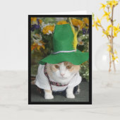 キャッおもしろいトドイツ誕生日 カード (黄色い花)