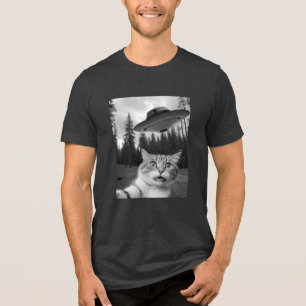 キャッおもしろいトニュージャージードローンUFO トライブレンドTシャツ