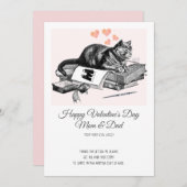 キャッおもしろいトバレンタイン シーズンカード (正面/裏面)