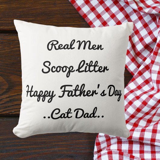 キャッおもしろいトパパ父の日ギフト白黒トレンディー クッション