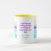 キャッおもしろいトパパ誕生日-登山ザウォールズカスタム マグカップ (中央)