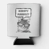 キャッおもしろいトプリン引用文ホルダー缶クーラー 缶クーラー (正面)