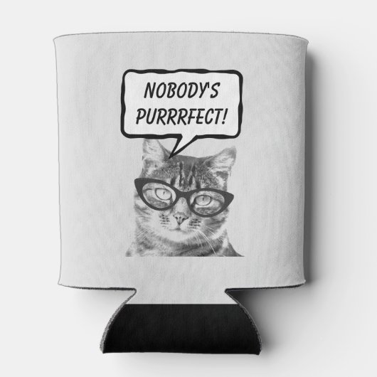 キャッおもしろいトプリン引用文ホルダー缶クーラー 缶クーラー (裏面)