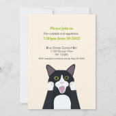 キャッおもしろいトプン60th誕生日パーティーの招待状 招待状 (裏面)