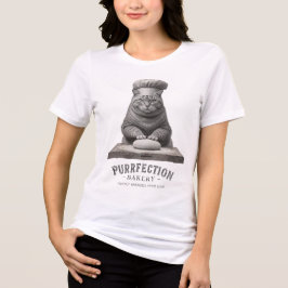 キャッおもしろいトベーカリーTシャツ「Purfectionベーカリー」 トライブレンドＴシャツ