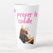 キャッおもしろいトマグ カフェラテマグ (正面)