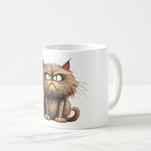 キャッおもしろいトマグ コーヒーマグカップ (正面右)