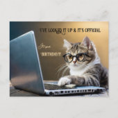 キャッおもしろいト公式誕生日 ポストカード (正面)