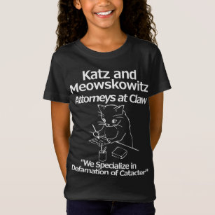 キャッおもしろいト弁護士弁護士フェイク法律事務所Katz Meows Tシャツ