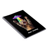 キャッおもしろいト自撮りエイリアンUFOカスタマイ笑わされるズ ノートブック (右側)