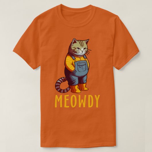 キャッおもしろいト農家ミームモウハウディメーディ3 Tシャツ (デザイン正面)