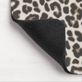 キャッおもしろいト顔オンLeopardプリントマウスパッド マウスパッド (コーナー)