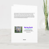 キャッおもしろいト食べ・サンタリスいけなト・クリスマス カード (裏面)