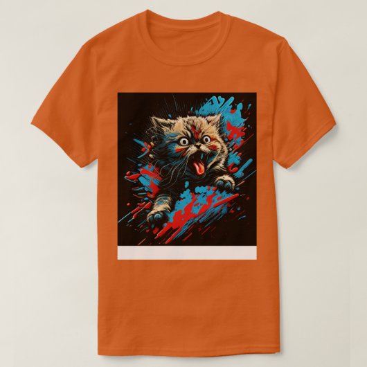 キャッおもしろいト2 Tシャツ (デザイン正面)