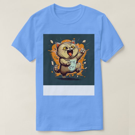 キャッおもしろいト6 Tシャツ (デザイン正面)