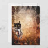 キャッおもしろいト・アンド・カクテルハローウィンパーティ 招待状 (裏面)