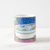 キャッおもしろいト・イン・バス665 コーヒーマグカップ (中央)