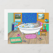 キャッおもしろいト・イン・バス665 ポストカード (正面/裏面)