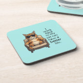 キャッおもしろいト – キャットボス懸命プラスチックコースター コースター (左側)