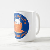 キャッおもしろいト・コーヒー好きコーヒーマグ コーヒーマグカップ (正面右)