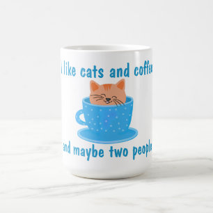 キャッおもしろいト・コーヒー好き コーヒーマグカップ