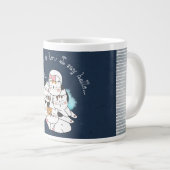 キャッおもしろいト、ニャーってハロー専門マグカップ ジャンボコーヒーマグカップ (正面右)