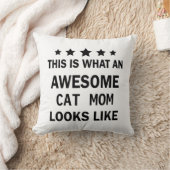 キャッおもしろい素晴らしトママ/猫好きトレンディー クッション (ブランケット)