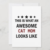 キャッおもしろい素晴らしトママ/猫好きトレンディー シーズンカード (正面)
