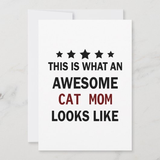 キャッおもしろい素晴らしトママ/猫好きトレンディー シーズンカード (正面)