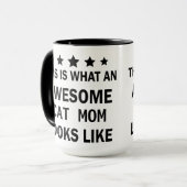 キャッおもしろい素晴らしトママ/猫好きトレンディー マグカップ (正面左)