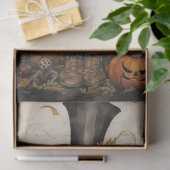 キャッお洒落ク4ハロウィン不気味デコページ紙 薄葉紙 (ギフト)