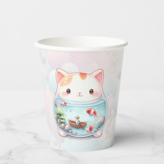 キャッお洒落トアドベンチャー 紙コップ (正面)