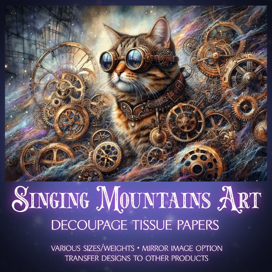 キャッお洒落トスチームパンク銀河系クエストデコップページ 薄葉紙