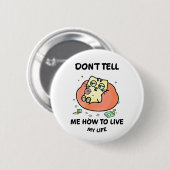 キャッお洒落ト 缶バッジ (正面&裏面)