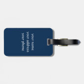 キャッかわいらしトさくらんぼブラウズムーンピンク桜ブルー ラゲッジタグ (裏面横)