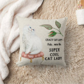 キャッすごいクールトレディお尻タイポグラフィペルシャ猫 クッション (ブランケット)