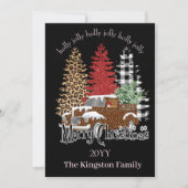 キャッすてきクカードにクリスマスの木を飾る シーズンカード (正面)